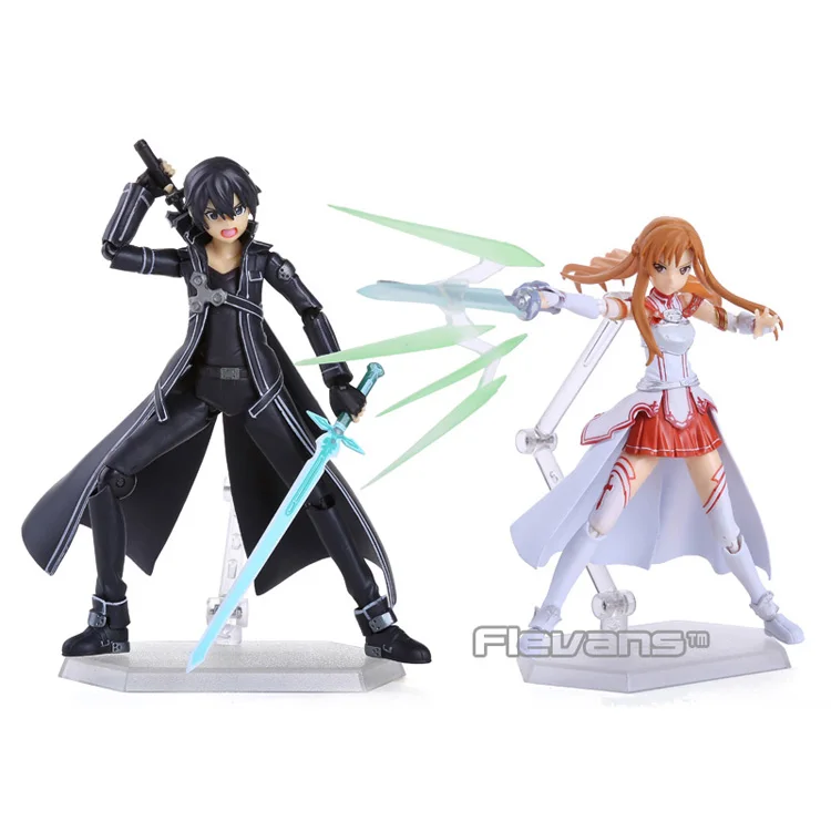 Меч искусство онлайн S.A.O Kirito Kazuto Figma 174 Asuna 178 ПВХ экшн Фигурки игрушки SOFG035|asuna