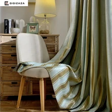 Mr Yang stripe jacquard font b window b font font b curtains b font black out