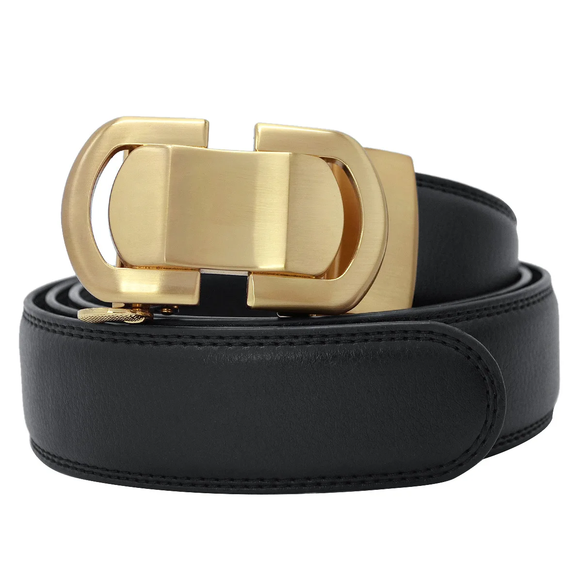 men belt waist belt Automatic Buckle Male Genuine Leather Belts Gold