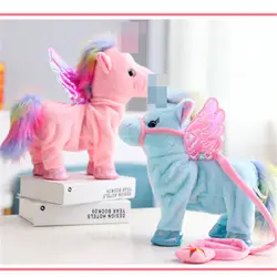 Новые Электронные Домашние животные робот игрушечная лошадь Kawaii лошадь пение прогулки интерактивные игрушечные лошадки для детей девоч