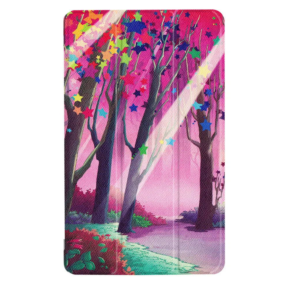 

Folding Stand Leather Case Cover For Amazon Kindle Fire HD 8 8inch 2017 Tablet protective Shell/Skin for tabelt pad A30