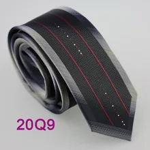 YIBEI coahella ties мужской обтягивающий галстук дизайн серебристо-серый кайма черный/красный горошек полоски микрофибры галстук модный тонкий галстук