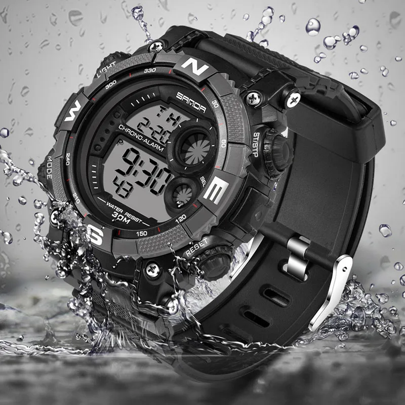 

Men's Watch Losida Waterproof Date Week Silicone Digital Analog Alarm Military Shock LED Mens Sport Wrist Watch Dropship support