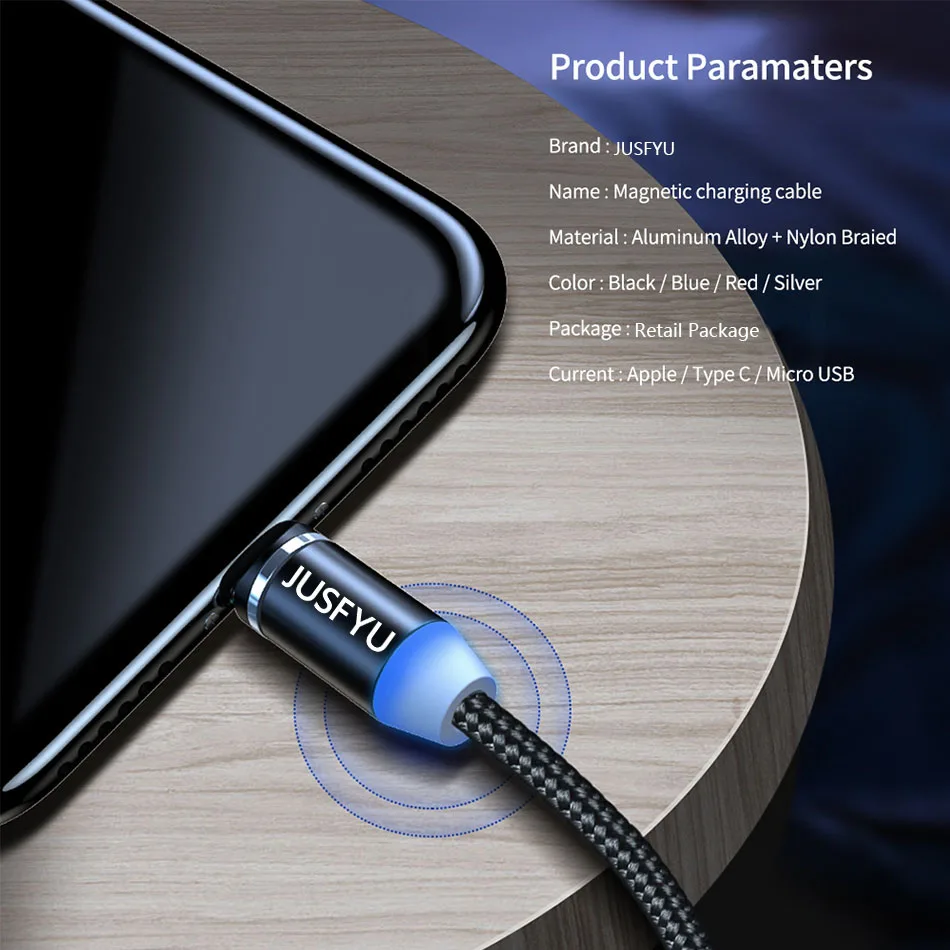 JUSFYU 1 M كابل مغناطيسي سريع سلك Microusb نوع C شاحن شحن ل فون XS X XR 8 7 سامسونج S8 المغناطيس الروبوت الهاتف وصلة كابل JUSFYU 1 M كابل مغناطيسي سريع سلك Microusb نوع C شاحن شحن ل فون XS X XR 8 7 سامسونج S8 المغناطيس الروبوت الهاتف وصلة كابل