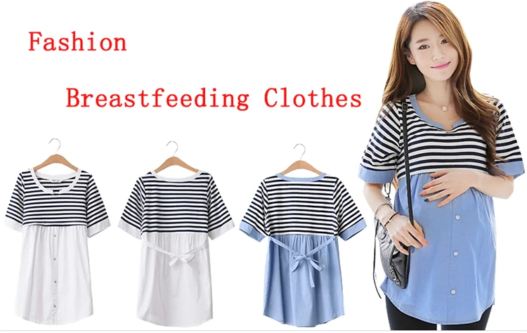 Maternity Nursing top Fashion Maternity Clothes Breast feeding Tops&T-shirt for Pregnant Women Casual pregnancy T-shirt Clothes (6)