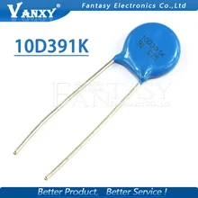 10 шт. Варистор 10D391K 390 в piezoresistor 10D391