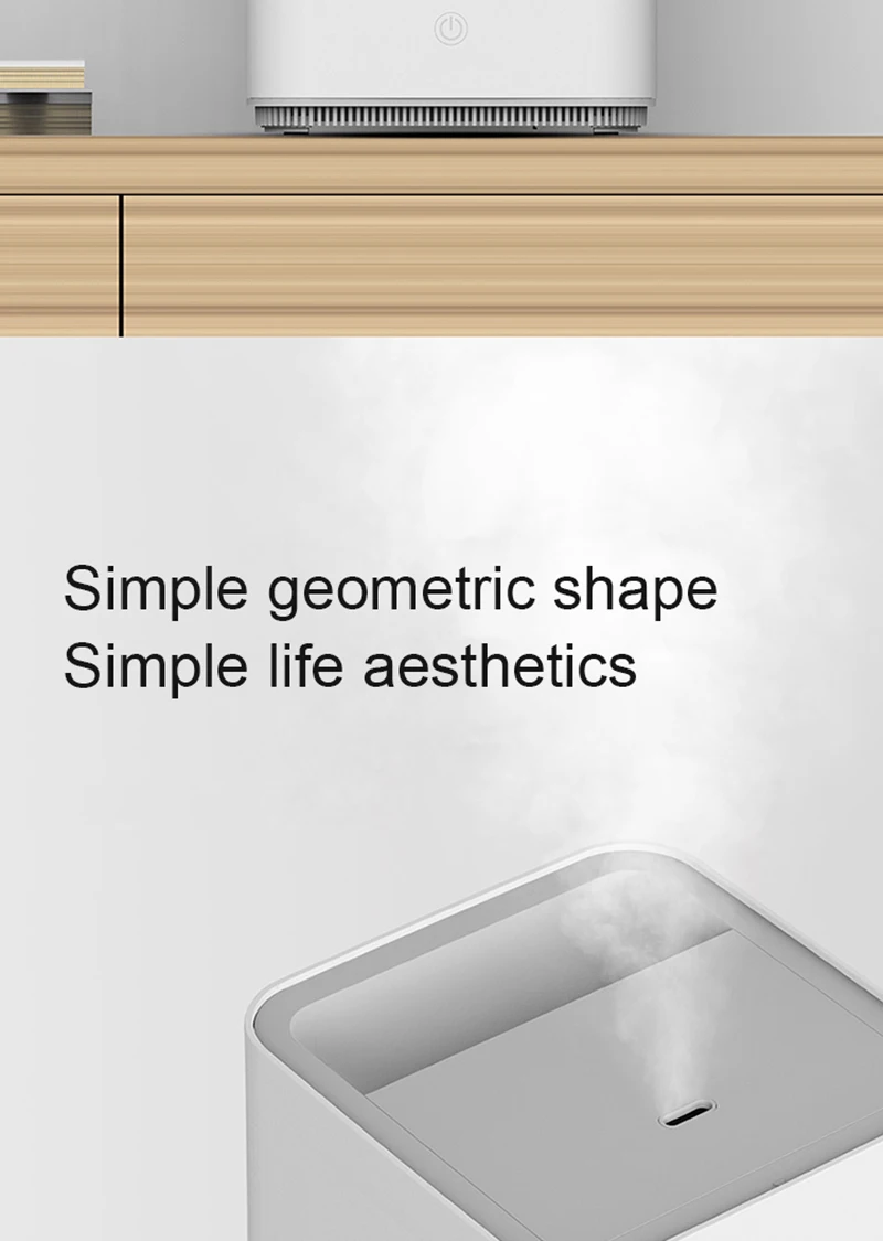 Xiaomi увлажнитель воздуха светодиодный дома водный диффузор мини увлажнение регулируемый объем туман Семья 4L распыление ароматический