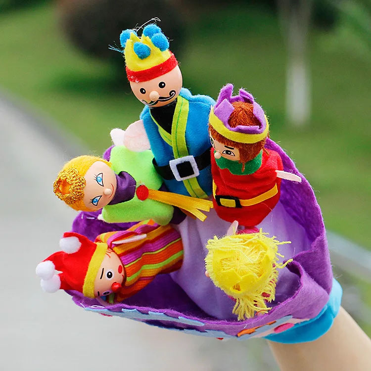 Новые Семейные плюшевые перчатки лесное животное Королевство сказочных принцесс Принц ручной кукольный