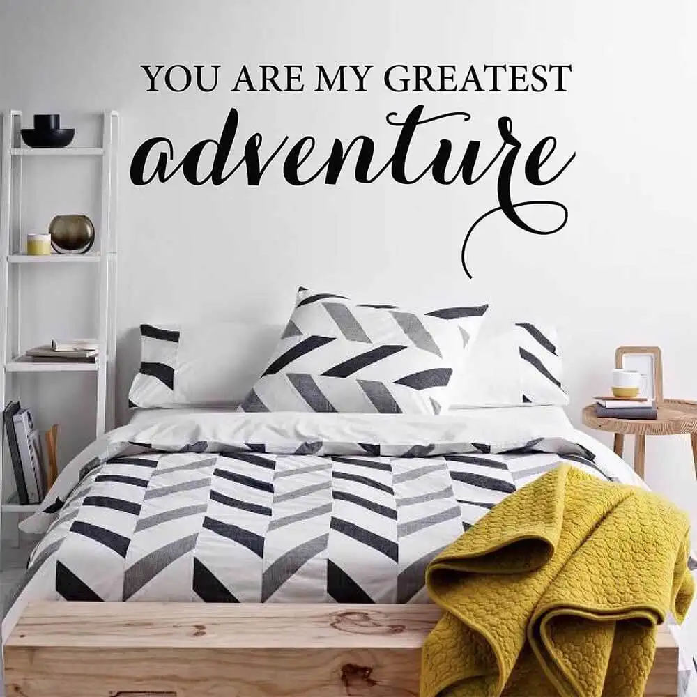You Are My Greatest Adventure Quotes Wall Sticker Inspirational