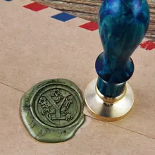 Алфавит сургучной печати Печать/цветочный декоративная печать/сургуч печать/сургучом/письмо Initial/пригласительная наклейка