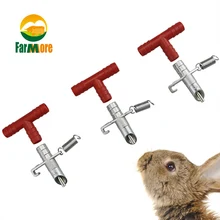 Bebedores para mamilos, 20 peças de bebedores para coelho, roedores, alimentador de bebidas automático, água de coelho, mamilo, coelho, acessórios de fazenda
