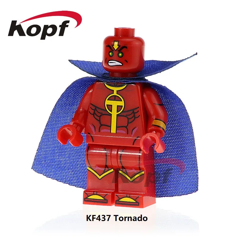 

KF437 Super Heroes Tormado Trickster Wonder Woman Knight King Bricks Building Blocks Action Collection For Children Gift Toys