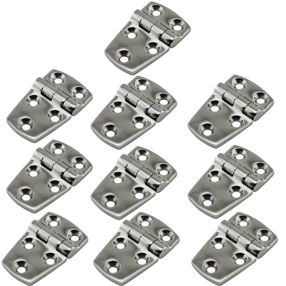 Stainless Boat Hatch Strap Utility Hinge Heavy Duty High Mirror Cabin