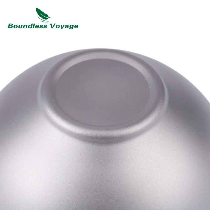 Boundless Voyage Camping Titanium de doble pared Bowl al aire libre mochilero tazón 79,1G Ti1537B