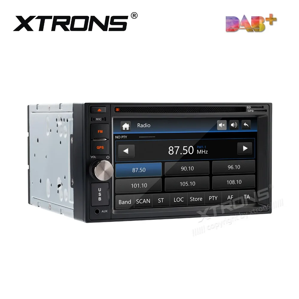 XTRONS 6 2 дюйма универсальный din Автомобильный Радио Стерео DVD плеер DAB + Canbus GPS