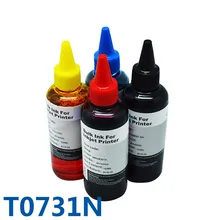 400 мл пополнения чернил комплект массовая чернила для принтера epson t0731n Stylus CX7300 CX8300 TX210 C79 C90 CX3900 CX3905 CX3905 CX4900 CX49