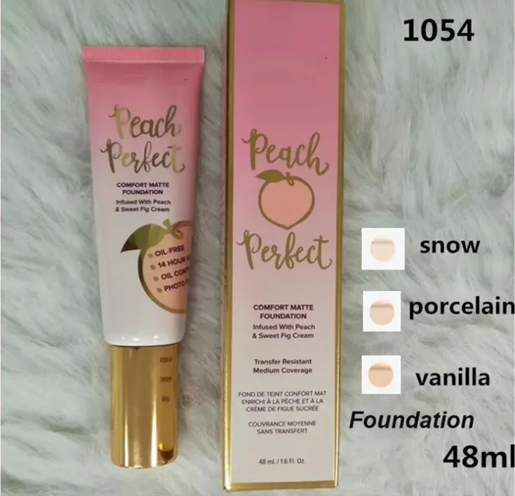 

HOT Makeup Face FOUNDATION PEACH FACE FOUNDATION COMFORT MATTE FOUNDATION snow porcelain vanilla 48ml