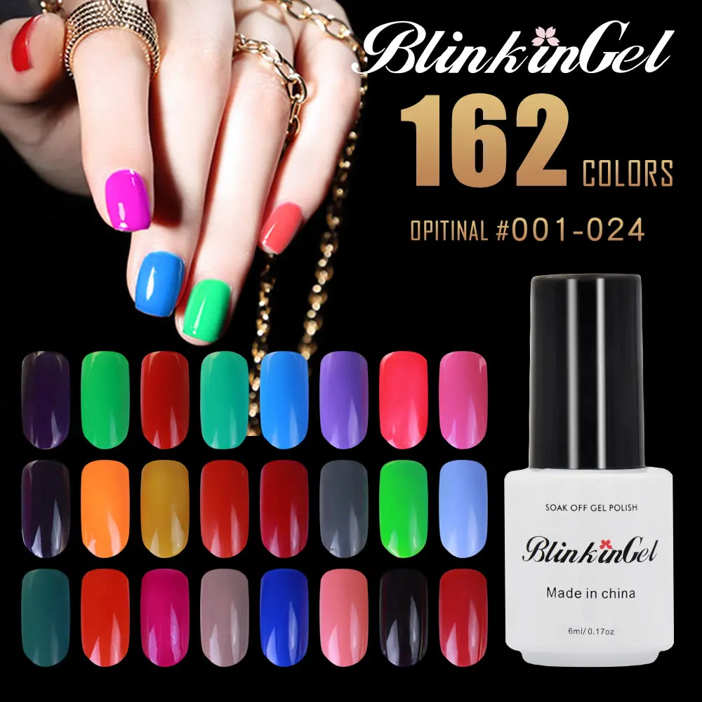 BlinkinGel 1pc Multi Color Gellak Lasting Nail Gel 29 Colors UV Gel Nail Polish Semi Acrylic