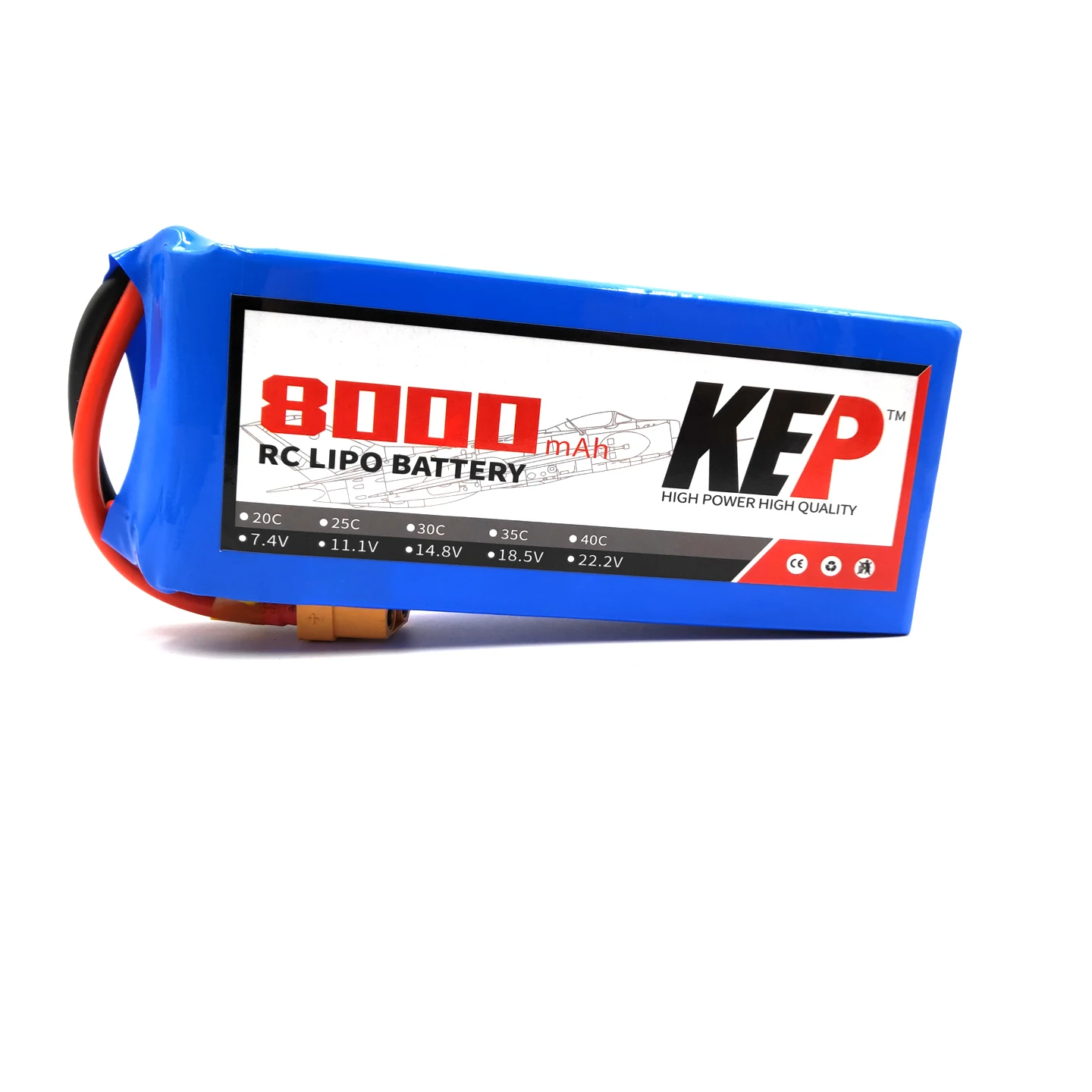 Высокомощный RC Lipo аккумулятор 2S 3S 4S 5S 6S 7,4 V 11,1 V 14,8 V 18,5 V 22,2 V 8000mAh 25C 35C для радиоуправляемого вертолета автомобиля литий-полимерный