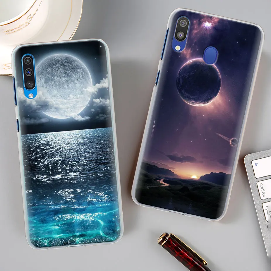 Space Love солнце и луна звезда рисунок чехол КРЫШКА ДЛЯ samsung Galaxy A30 A40 A50 A70 A6 A8 плюс A7 A9 M30 чехол для телефона Coque