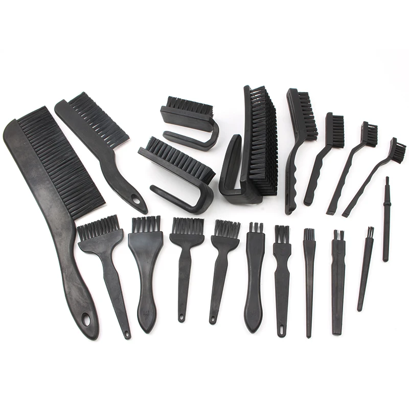 

19pcs Anti Static Brush ESD Safe Synthenic Fiber Details Cleaning Brush Tool For Mobile Phone Tablet PCB BGA Repair Work