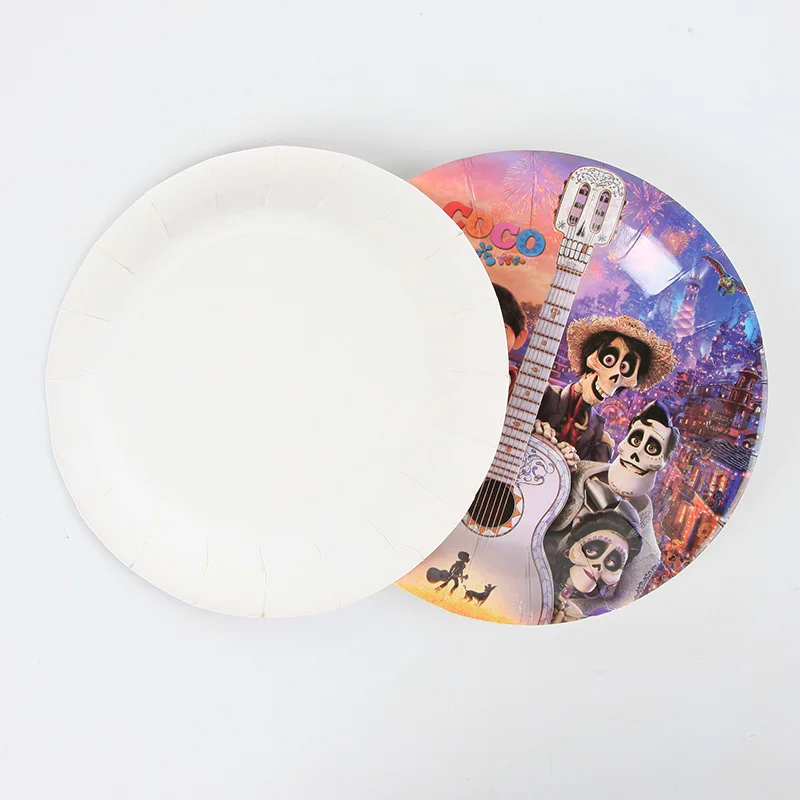 

COCO Movie Miguel 7inch Paper Disposable Plates Dish Kids Birthday Party Baby Shower Party Decoration Supplies 6pcs/lot