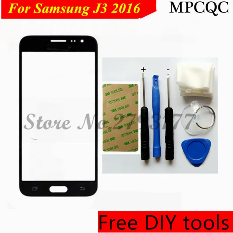 Mpcqc инструменты + Новый для Samsung J3 2016 Передняя Внешний Экран Стекло Замена спереди