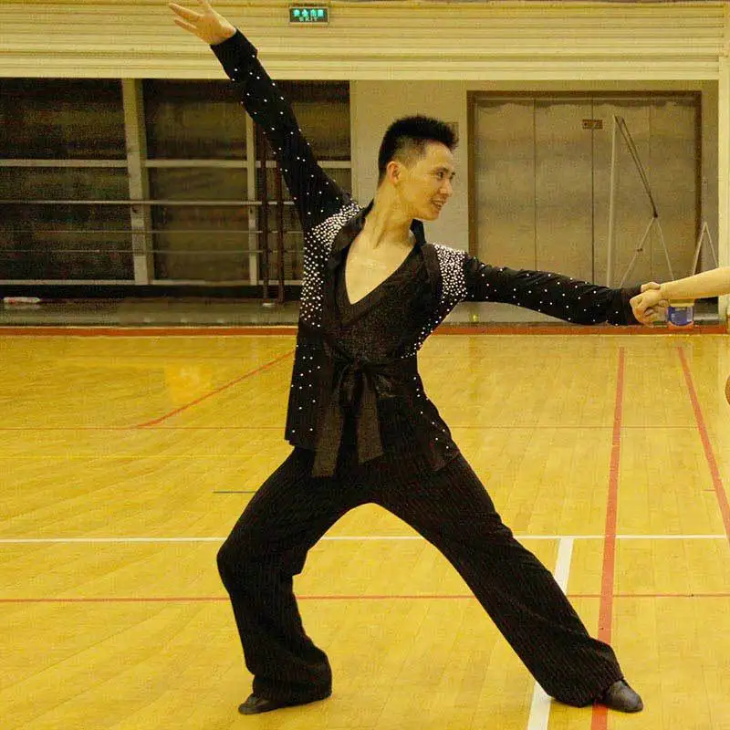 Men's Latin Dance Suit Coat and Vest Ballroom Salsa Tango Standard