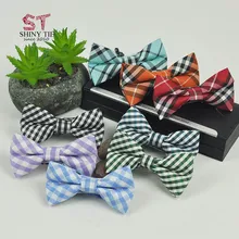 Классические клетчатые Детские Бабочка хлопок полосатый лук галстук животное детей Регулируемый Школы вечерние модные галстуки Прямая Услуги