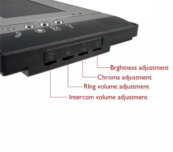 " цветной проводной видео дверной телефон, ультратонкий дизайн, функция ночного видения