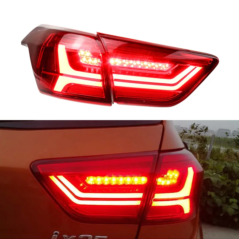 

Car styling Stop Tail light For Hyundia Creta Ix25 2014-2018 Led Tail lamp Rear Lamp back DRL+Brake+Park+Signal lights
