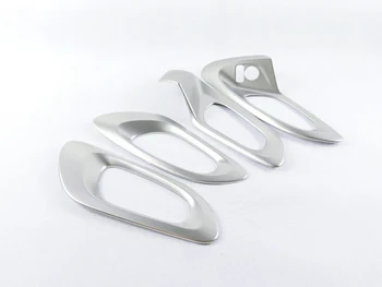 

For Left Hand Drive! 4PCS ABS Matte Interior Door Handle Bowl Frame Cover Trim For Renault Kadjar 2015 2016 2017