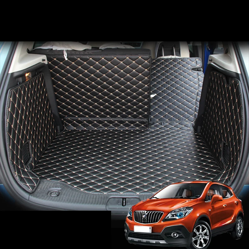 

lsrtw2017 fiber leather car trunk mat for opel mokka 2012 2013 2014 2015 2016 2017 2018 2019 Vauxhall Mokka
