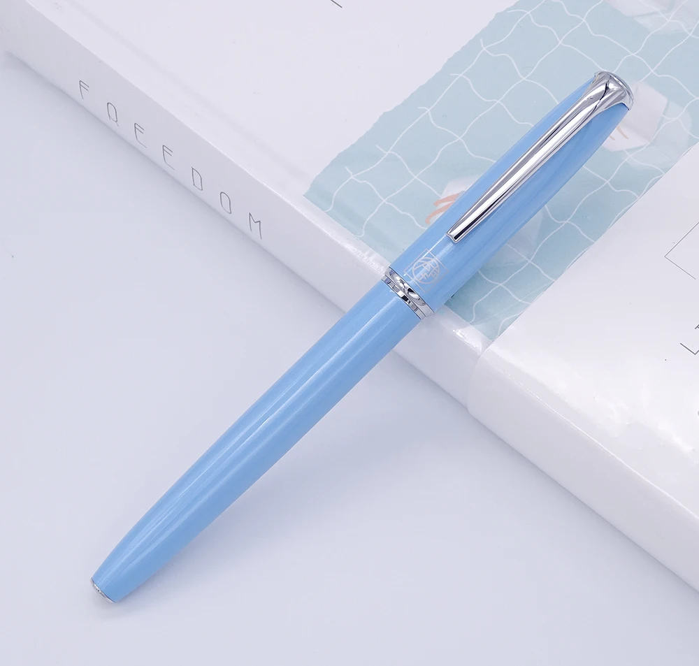 Sky Blue Перьевая ручка Picasso 916 Malage классическая элегантная школьная Ручка для письма Тонкое Перо 0,5 мм, различные цвета для офиса и бизнеса - Цвет: Sky Blue