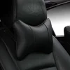 2022 marca nueva de cuero artificial de coche cuello almohada de universal único piezas reposacabezas apto para la mayoría de los coches llena de fibra ► Foto 2/3