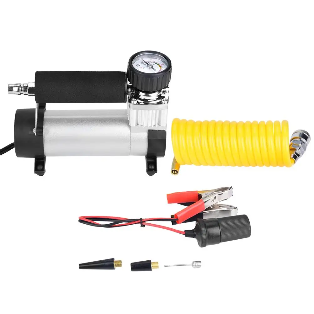

DC 12V Auto Car Tire Inflator 100PSI Car Air Pump 35 L/MIN Pumps 100W Air Compressor for Car Motorcycles Bicycles