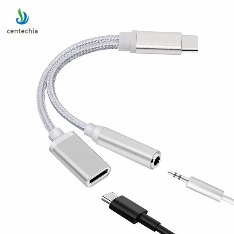 Прямая поставка 1 шт. аудиокабель USB типа C на 2 в с разъемом 3 5 мм для наушников