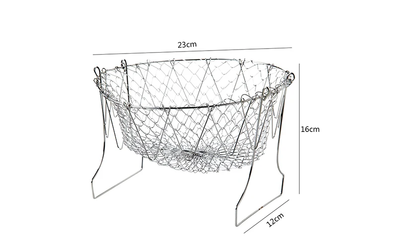 TUUTH из нержавеющей стали жареный фильтр корзина дренажная стойка корзина для фруктов телескопическое складывание шеф-повара кухонные инструменты аксессуары
