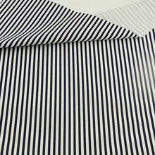 Белый и черный в полоску стиль жир четверти хлопок Ткань Домашний текстиль Tissu художественная работа детская ткань квилтинг постельные принадлежности Шитье