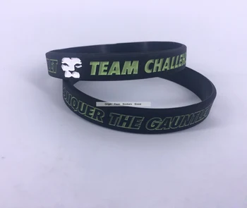 

free shipping custom personlized Black combination silicone wristband bracelet with logo embossed discount bands 500pcs