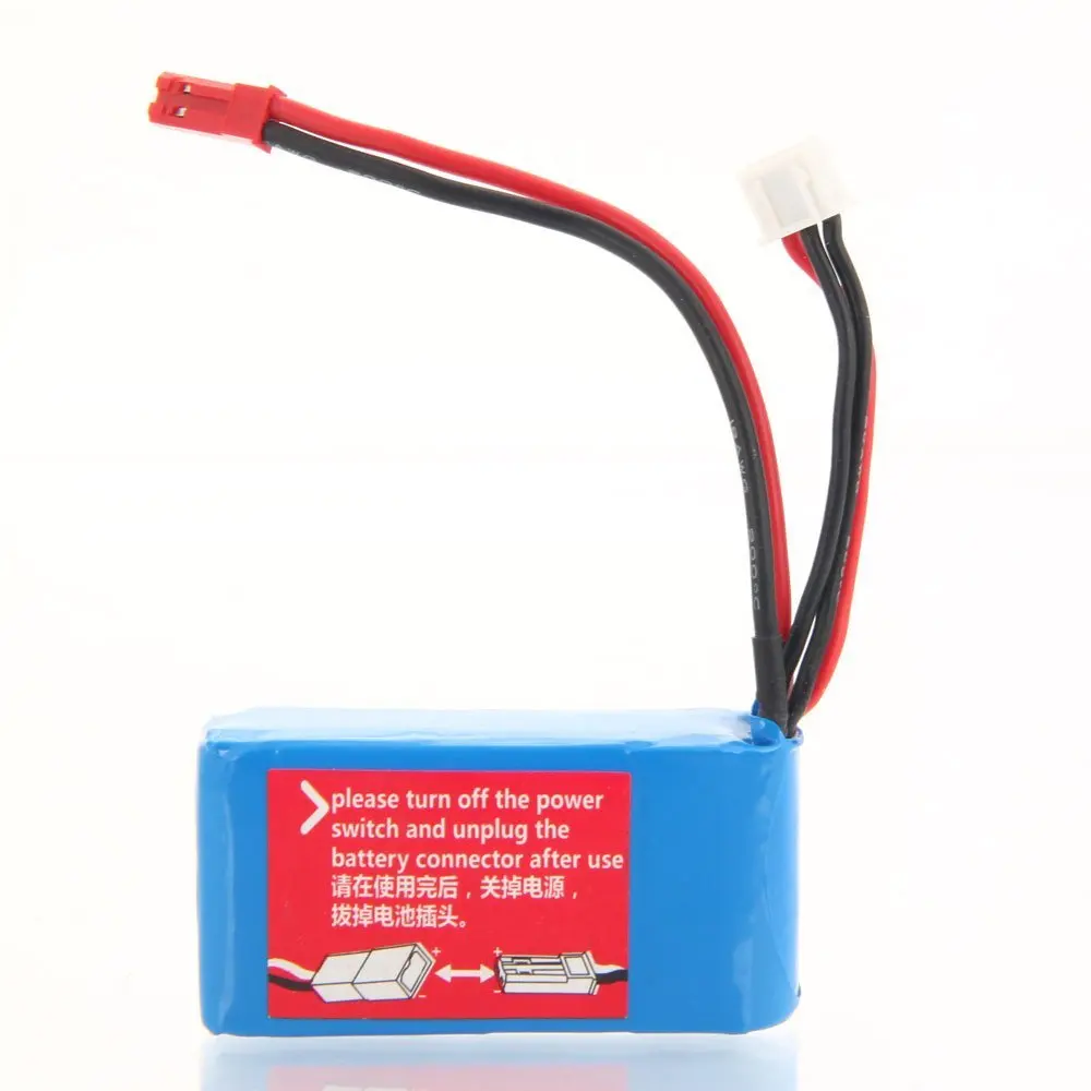 7,4 V 1100 mAh Li-Po вертолетная батарея для WLtoys A949 A959 A969 A979 V912 V913 V262 L959 T23 T55 F45 запасные части rrpalcement синий