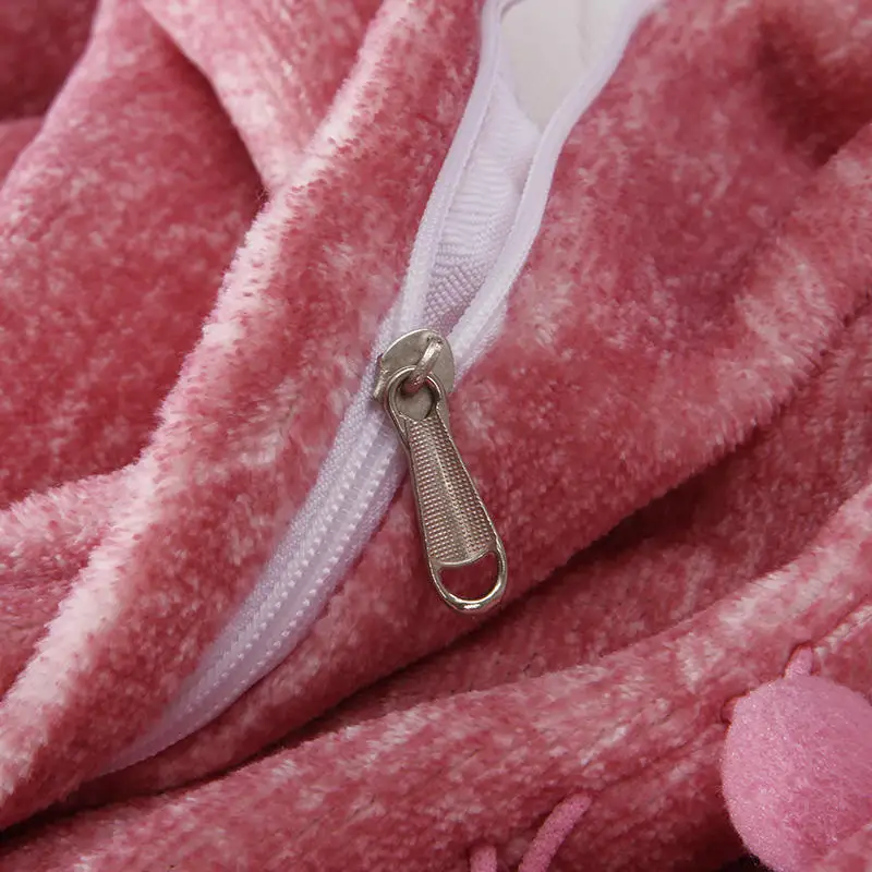 Король Королева Размер Розовый принцесса комплект постельного белья флисовый теплый плоский Простыня Комплект постельного белья