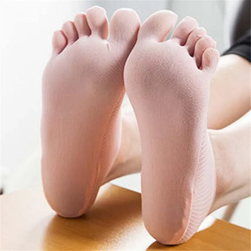 2018 Модные Новое поступление Пять Toe Носок Тапочки невидимость для твердых Цвет носки пять пальцев носки Y90130JUNE5