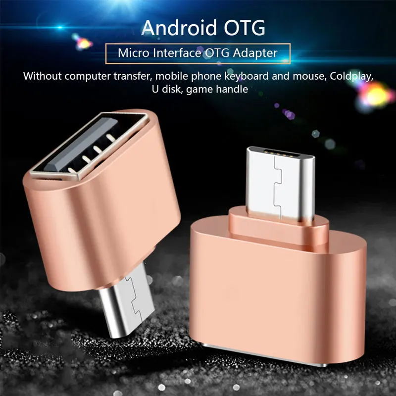 Micro USB мужчина к USB 2,0 Micro OTG адаптер Женский конвертер для samsung Xiaomi LG huawei Android телефоны планшеты флэш-накопители
