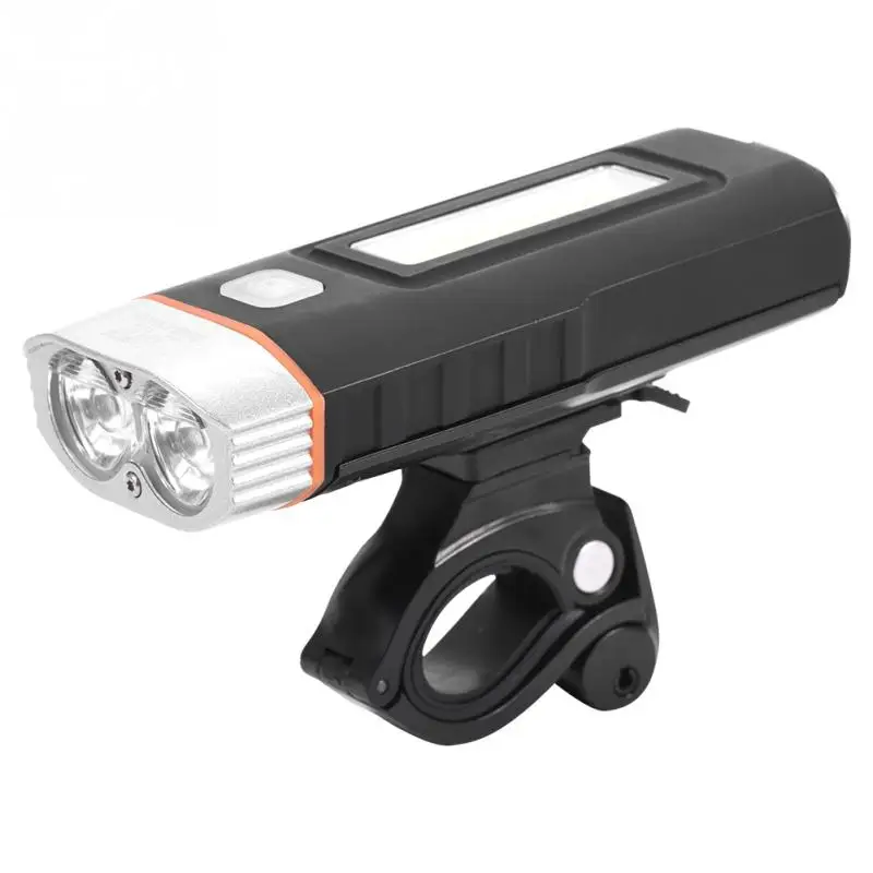 

USB Rechargeable Waterproof Bicycle Front LED Light Bike Head Flashlight & Tail Rear Light Set for Night Cycling Riding Safety