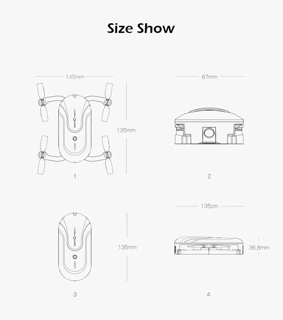 Мини ZEROTECH Dobby Карманный селфи Карманный Дрон FPV с 4K HD камерой gps умное решение RC Квадрокоптер приложение управление F19092-A