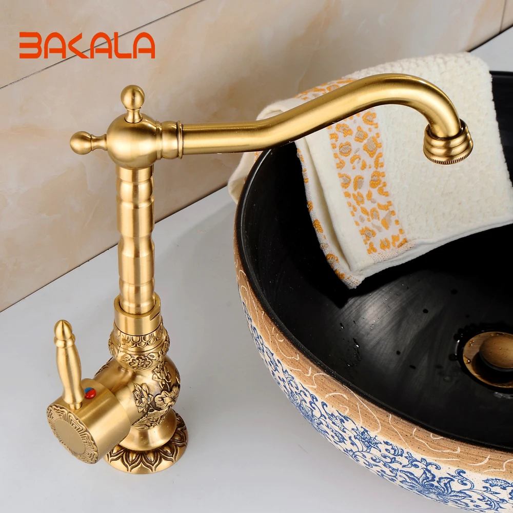 Online kaufen groÃhandel antike messing bad wasserhahn aus china ... Wasserhahn weiß bad