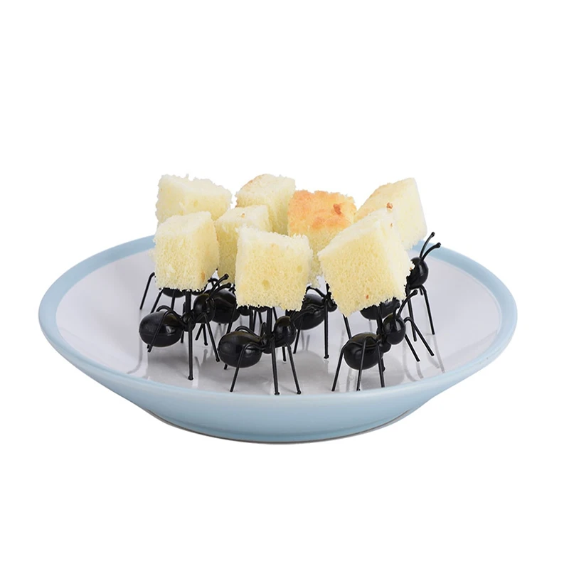 

HAKOONA Party Animal Fruit Forks 12 Pieces Industrious Ant Fruit Forks Kitchen Tableware Decor