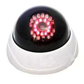 

Wireless Home Security Fake Camera Video Surveillance Indoor/Outdoor Dummy CCTV Camera Flashing Red LED Fake Security Camera
