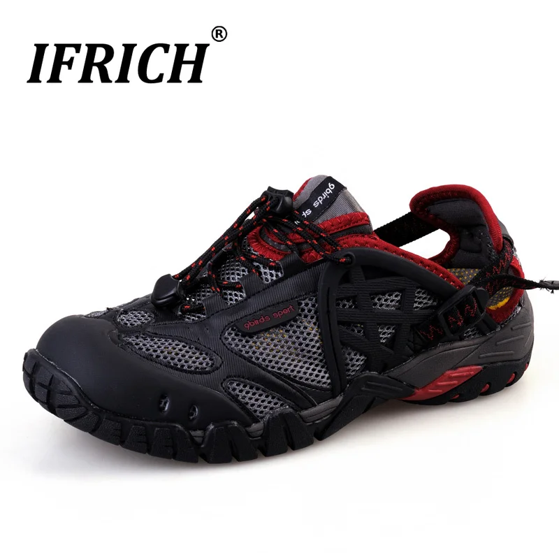  Summer Men Hiking Shoes Big Size Mens Outdoor Walking Sandals for Men Anti Slip Mountain Trekking S